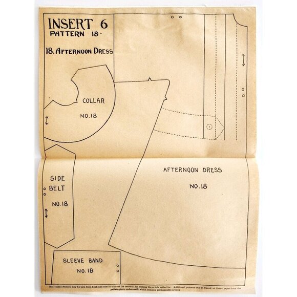 1913 Mary Frances Sewing Pattern Doll Afternoon Dress Jane Boyer Crafts DWSS11 - Picture 3 of 4